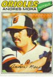 1977 Topps Baseball Cards      646     Andres Mora RC